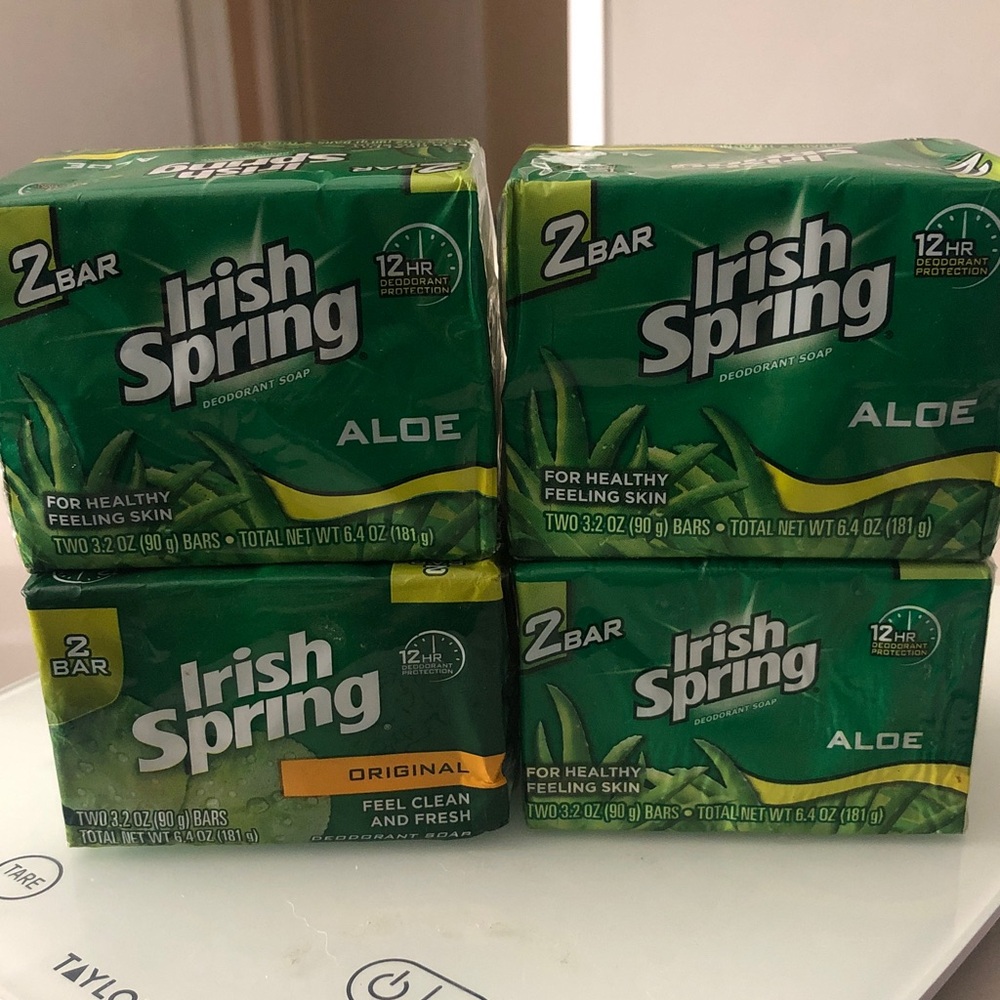 Irish Spring Aloe and Original Soap Bars Lot of 8 Bars